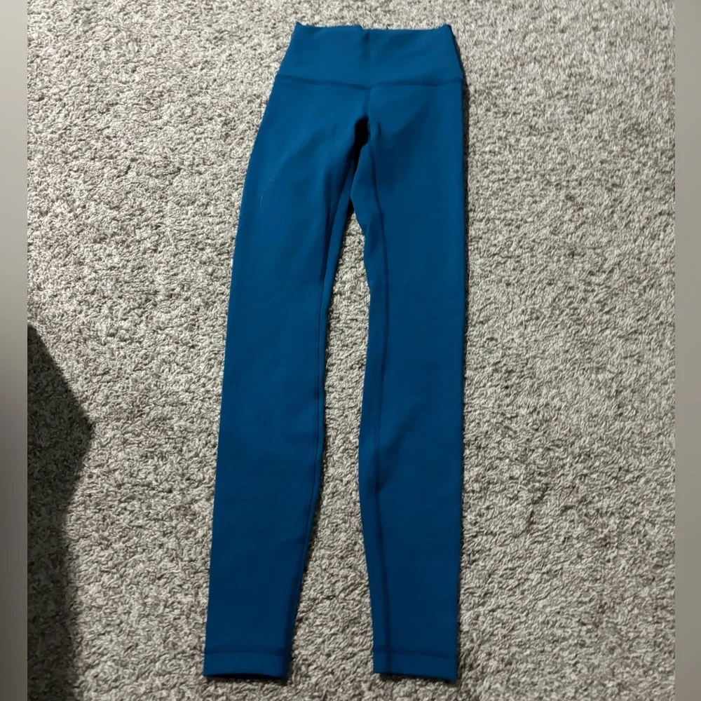 NWOT lululemon align leggings 2 torquoise - Picture 3 of 6